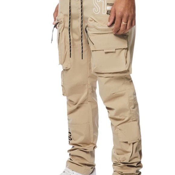Smoke Rise Cargo Utility Nylon Pants Size Large - Picture 13 of 15